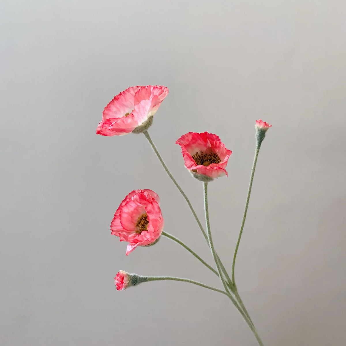 Poppy Artificial Flowers 65cm Long Stem Fake Flowers For Home Decor Garden Wedding Party Decoration DIY Flower Arrangement New
