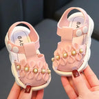 Baby Girl Bow Beach Sandals Soft Non Slip Summer Shoes