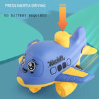 Press and Go aircraft Toys for Toddlers 1-3, Baby Animal Racing Cars, Infant Play Vehicle Set, Baby Push Go Friction Car Toys
