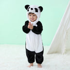 Baby Unisex Romper Newborn Panda Animal Cartoon Onesie Pajamas Anime Cosplay Costumes for Kids Boys Girls Christmas Halloween