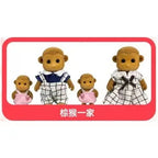 Forest Animal 1/12 Dollhouse Furniture Bedroom Kitchen Bathroom Set Miniature Simulation Dolls Accessories DIY Toys Girls