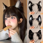 1pcs Cat ear headband Cute plush hairband Holiday dress up Christmas animal Ear hoop Children's hair accessories