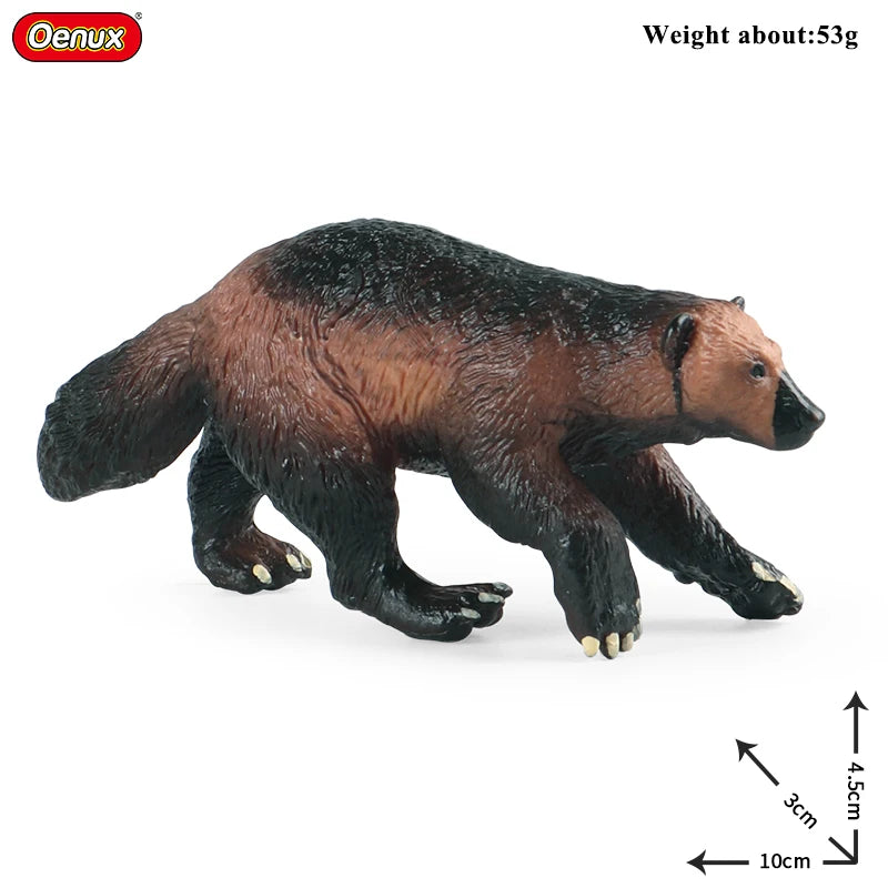 Oenux New Wild Animals Forest Orangutan Pigeon Hedgehog Aardvark Capybara Action Figure Model Figurines PVC Collection Kids Toy