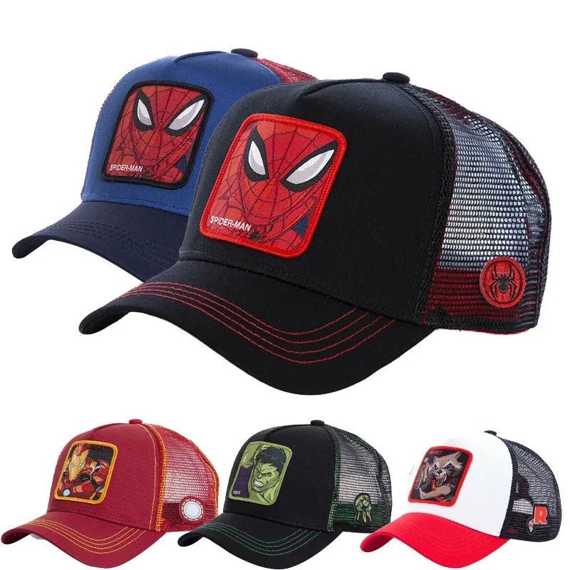 19styles Disney Marvel Baseball Cap Anime Figure Kids High Quality Hat Boy Girl Adjustable Travel Caps Birthday Party Gifts