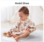 New Children Feeding Aprons Long Sleeve Baby Bib with Pocket Full Cover Baby Bibs with Pocket Waterproof Long Sleeve Bibs