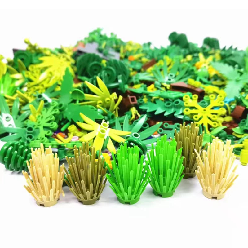 City Plant Building Blocks Accessories for DIY Brick Creations