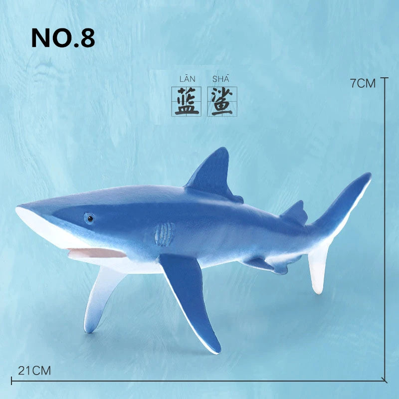 12 Styles Simulated Marine Sea Life Whale Shark Model Ocean Animals Dolphin Creative Home Decor Toys For Children Christmas Gift