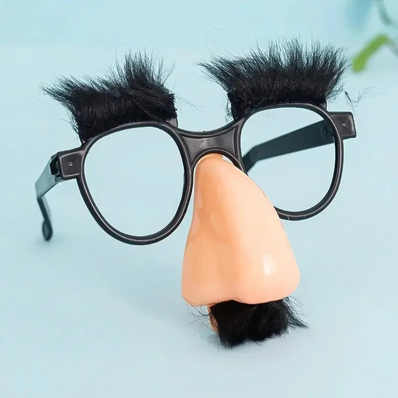 1pc Black Glasses With Eyelash & Nose & Beard Halloween Party Decoration Glasses For Women And Men