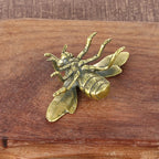 Solid Brass Insect Honeybee Figurines Miniatures Tea Pet Funny Beetle Crafts Collection Desktop Small Ornaments Home Decorations