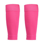 Loogdeel 1 Pair Football Socks Soccer Leg Brace Sleeves Breathable Sport Sock Adult Kids Shin Guards Calf Protection Leg Cover