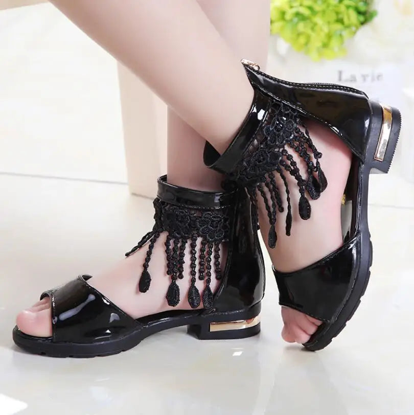 Girls Bow Sandals Princess Summer Shoes for Kids Fashion Cute Beach Wear