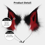 Animal Faux Fur Fox Wolf Ear Headband Furry Handmade Hairband Headwear Costume Cosplay Accessories