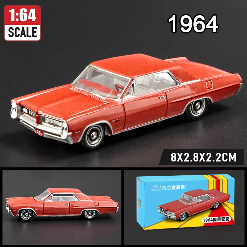 1:64 Scale JDM Corvette GT500 Firebird Daytona Stardust Alloy Diecast Models Toys Series Miniature Cars for Children's Toy Gifts