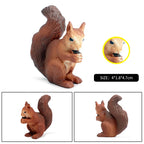 Oenux Wild Animals Simulation Rodent Marmot Mouse Model Squirrel Rat Chinchilla Action Figure Figurine Collection Cute Kid Toy