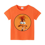 Inside Out 2 Joy Sadness Girls Boys Child T Shirt Clothes Tops Children's Clothing Summer Cute Short Sleeve Tee Kids Gift