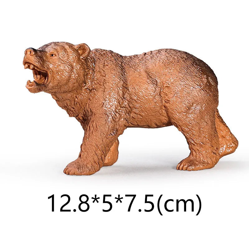 NEW Wild Animal Zoo Tiger Kangaroo Elephant Snake Bear Deer Koala Squirrel Model Figurine Collecta Toy Figures Gift for Children