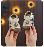 Baby First Walker Sandals Closed Toe Summer Shoes for Toddlers