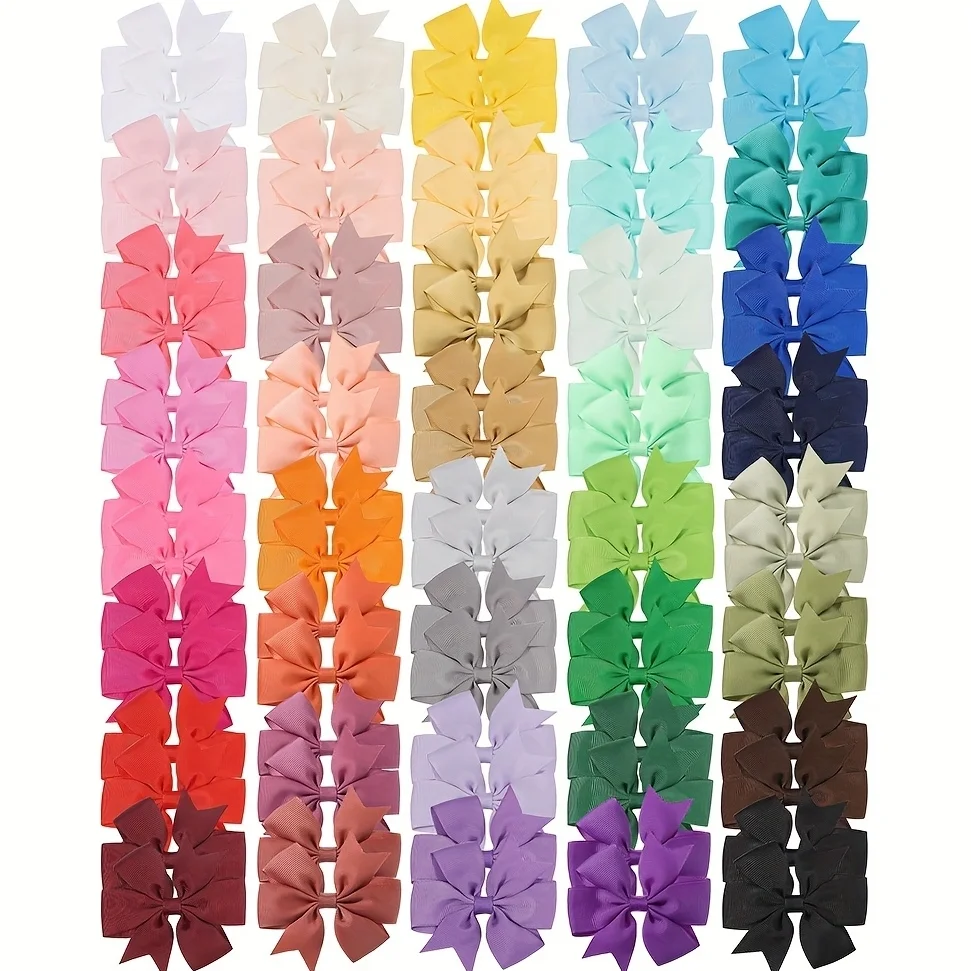 25/30/40/50/60Pcs 3inch Sunflower Hairclips for Children's Hair Accessories Wholesale Kids Baby Hairpin Girls Headclip