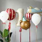 63pcs Unicorn Theme Balloon Set Cream White Number 1-9 Balloons for Birthday Party Room Decoration Balloon Supplies