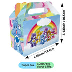 Care Bear Party Supplies Disposable Plate  Napkin Tablecloth Cake Topper Gifts Bag Kids for Birthday Party Decorations Set Gifts
