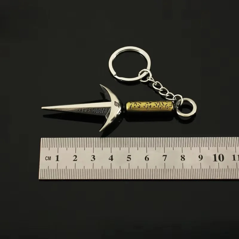 Naruto Weapon Namikaze Minato Ninja Kunai Anime Peripheral 9cm Metal Katana Samurai Sword Model Accessories Keychains Toys Gifts