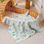 Kangobaby #My Soft Life# 100% Cotton Baby Muslin Blanket Infant Bath Towel Size 80x80cm