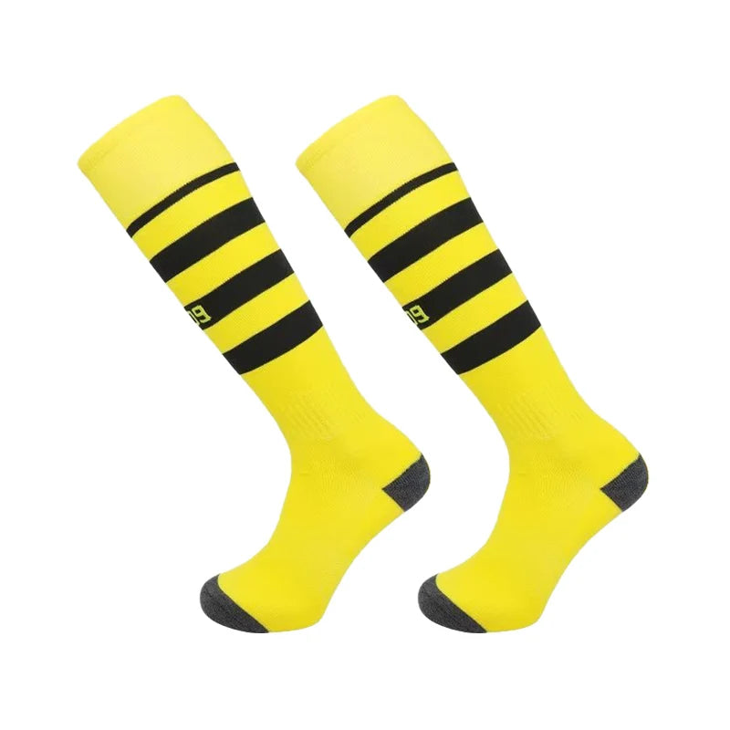23-24 Season European Football Club Styles Children Adults Soccer Socks Boys Kid's Long Knee High Towel Bottom Sports Sock