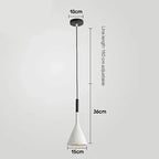 Modern LED Pendant Light in Black and White E27 Bedroom Table Dining Room Hanging Light Lampshade Home Cabinet Suitable for