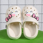 Lovely Sanrio Garden Clogs Girls Slippers Hello Kitty Pattern Summer Light Outdoor Slippers for Children Beach Pool Shoes
