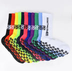 1 Pair Non Slip Soccer Socks Men Non Skid Grip Football Basketball Sport Cycling Socks 2025 New