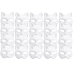 1-20pcs Japanese Mask Paper Blank Mask Halloween Cosplay Cat DIY Paintable Half Face Mask Animal Costume Party Decor Craft Prop