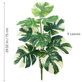 40-130cm（51.18in） Artificial Monstera Plant Fake Palm Tree Plastic Turtle Leaf Green Plant for Home Garden Room Office Decor