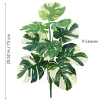 40-130cm（51.18in） Artificial Monstera Plant Fake Palm Tree Plastic Turtle Leaf Green Plant for Home Garden Room Office Decor