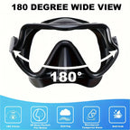 Diving Mask Snorkel Set For Adults Tempered Glass Professional Panoramic Scuba Snorkel Gear Swimming Training Snorkeling Kit