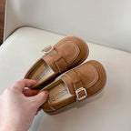 Girls Flats Spring Fall Shallow Lazy Loafers Shoes for Kids Girl Comfortable Soft Suede Sneaker Casual School Shoes Child I02111