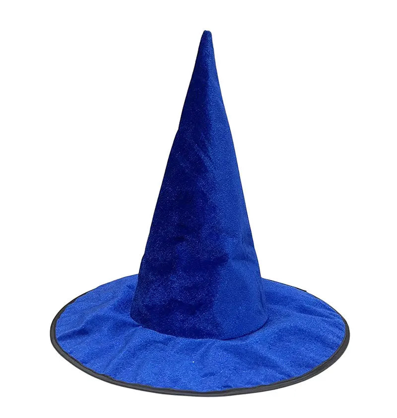 Halloween Witch Hat Flannel Wizard Costume Hat for Parties