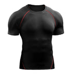2026 Compression T Shirt Men Summer Sportswear Running T-shirt Elastic Quick Dry Sport Tops Tee Athletic Gym Workout Shirts Men