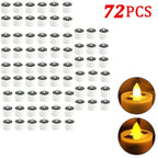 Solar Tea Light Led Candles Flameless Outdoor Waterproof Solar Tea Lights Rechargeable Candles for Party Garden Home Decor