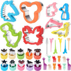 Sandwich Cutters Set for Children Food Cookies Bread Mold Maker Fruit and Vegetable Shapes Cutting Mould Baking Tools for Kids