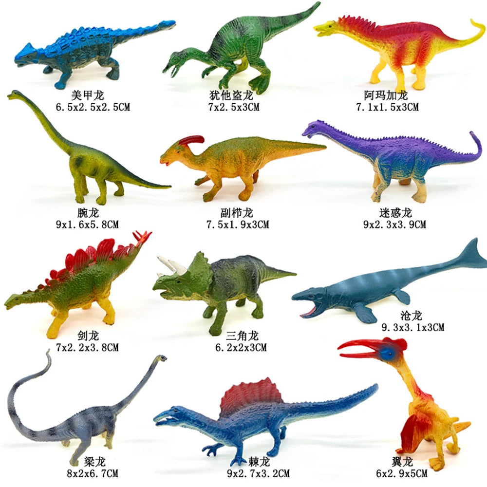 12pcs/set Plastic Simulated Sea Life Toy Model Realistic Marine Animals Whale Shark Dolphin Turtle Toys For Christmas Gifts