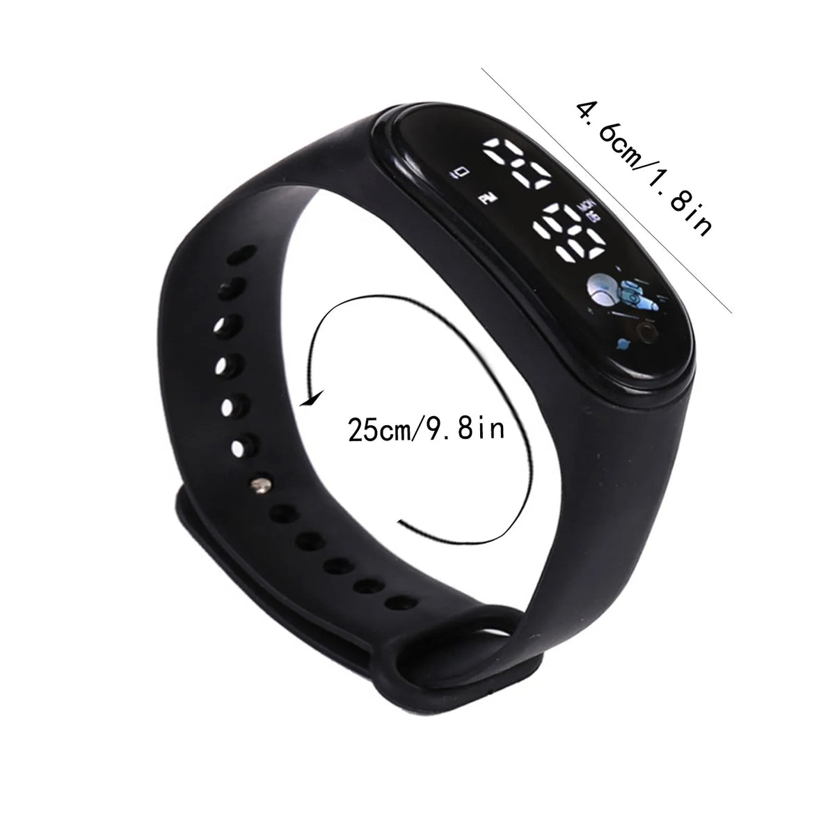Kawaii Digital Watch for Kids – Waterproof Sports Watch