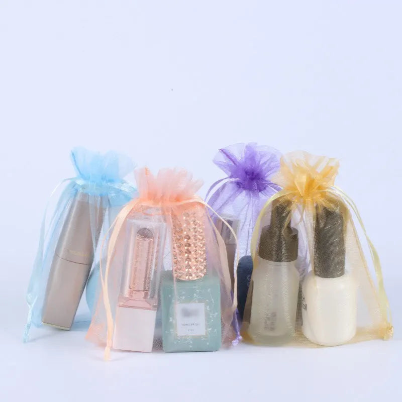 Colorful Organza Gift Bags for Jewelry and Party Decor