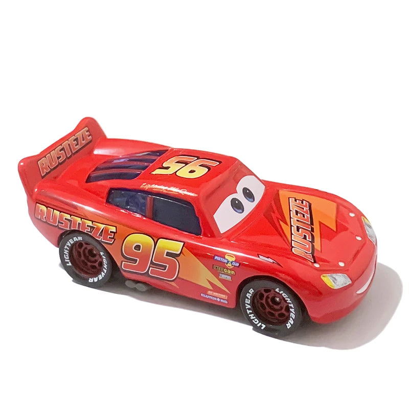 Original Pixar Cars 3 Anime Figure School Bus Cartoon Model Cars 1:55 Metal Die Casting Alloy Cars Child Toys Birthday Gifts