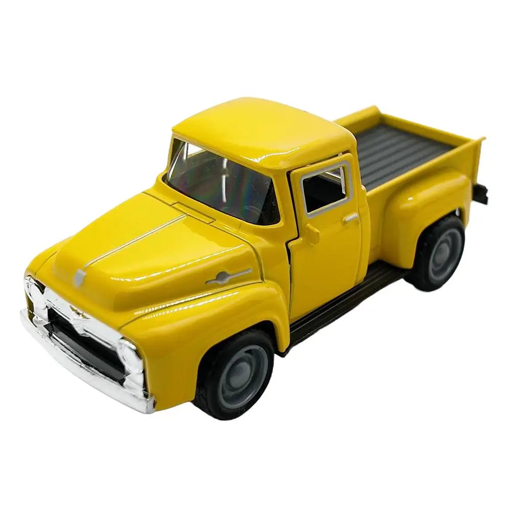 1:32 Red Vintage Metal Truck Pull Back Model Toy