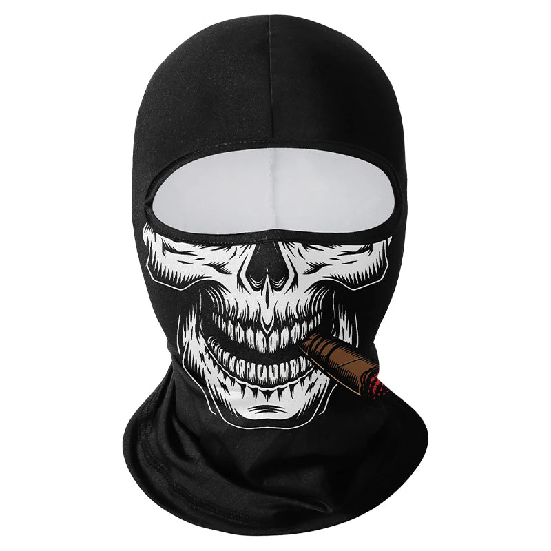 Cycling Mask Skull Quick-drying Sunscreen Balaclava Men's Motorcycle Elastic Helmet Lined Ghost Full Face Windproof Headgear