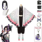 Kochou Shinobu Cosplay Kostuum Anime Shinobu Pruik Haori Uniform Vrouwen Kinderen Halloween Kleding