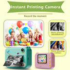Kids Camera Digital Children Camera 1080P HD Mini Thermal Printer Video Recorder with Instant Print Photo Festive Gift for Kids