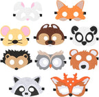 Cosplay Party Masks Jungle Animal Felt Mask Kids Role Play Games Mask Children's Dress Up Party Mask Christmas Halloween Gift