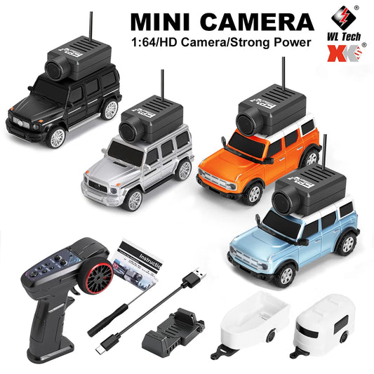 1/64 Mini RC Car with 720P FPV Camera – WiFi APP Control Racing Toy