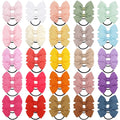 20/40/50 Pcs 2" Grosgrain Ribbon Pigtail Hair Bows Elastic Hair Ties Hair Bands Holders Hair Accessories for Baby Girls Infants